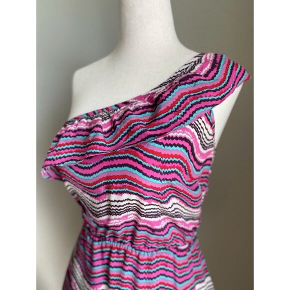 Hot Pink Striped Mini Dress | Bar III | XS - Picture 2 of 4